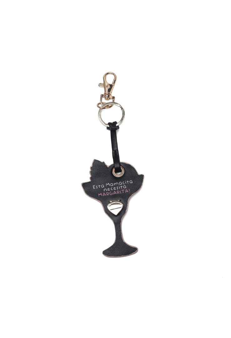 LE PANDORINE - Shaped charm keyring with peach gold lobster clasp - Image 3