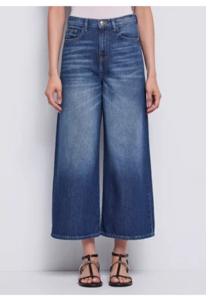 GAUDI - Γυναικείο φαρδύ τζιν με χρησιμοποιημένο εφέ