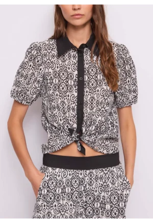 GAUDI - Γυναικείο εμπριμέ βαμβακερό πουκάμισο