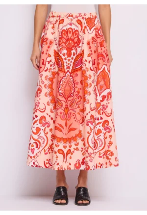 GAUDI - Μακριά βαμβακερή φούστα με λαχούρια