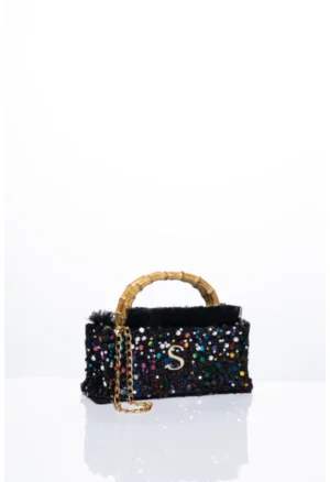 SORENA - ZOUZOU MINI BAMBOO BAG BLACK