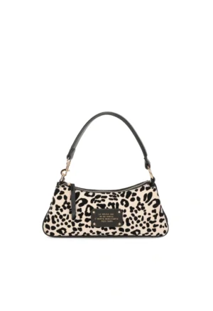 LE PANDORINE - Vicky shoulder bag with animal print in white