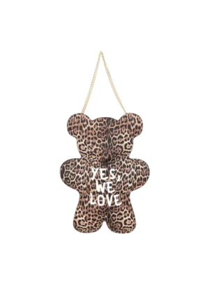 LE PANDORINE - Bubi shoulder bag in the shape of a teddy bear in speckled color