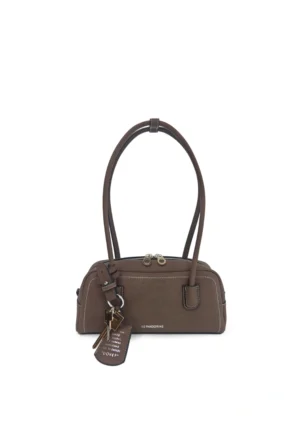 LE PANDORINE - Kyoto medium satchel dark brown color