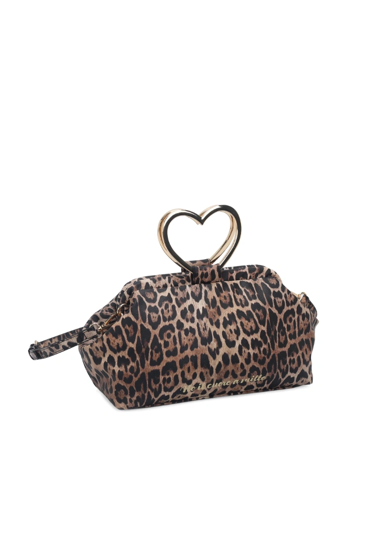 LE PANDORINE - Venezia medium shoulder bag with heart handle in speckled color - Image 3